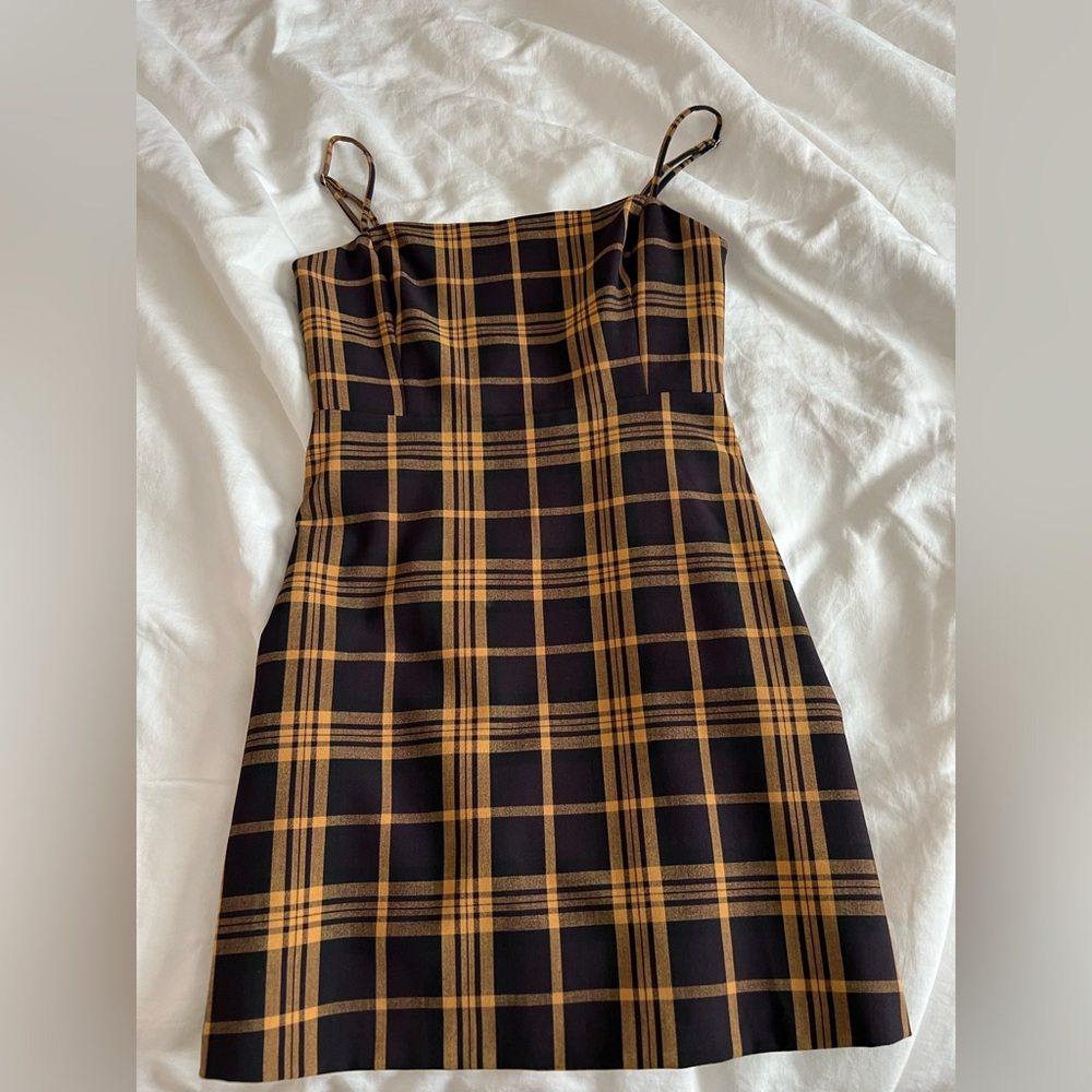 Wilfred New Classic Checkered Mini Dress